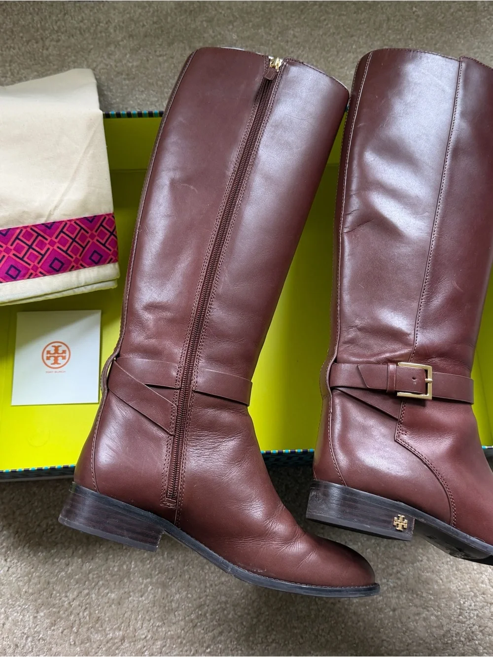 Tory Burch - Brooke 25MM Knee Boot - Calf leather